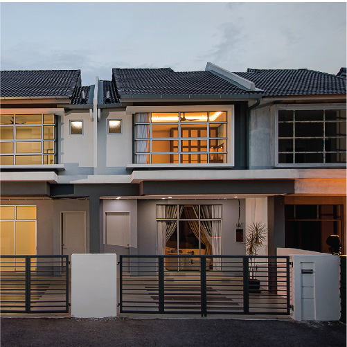 Double Story Terrace house